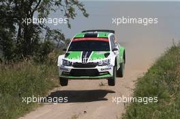 Pontus Tidemand, Skoda Fabia R5 02-05.07-2015. World Rally Championship, Rd 7, Rally Poland, Mikolajki, Poland.