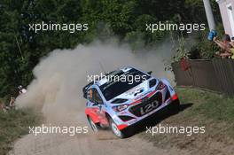 Hayden Paddon, John Kennard (Hyundai i20 WRC, #20 Hyundai Motorsport N) 02-05.07-2015. World Rally Championship, Rd 7, Rally Poland, Mikolajki, Poland.