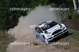Ott Tanak (EST) Kuldar (EST), Ford Fiesta R5, M-Sport World Rally Team 02-05.07-2015. World Rally Championship, Rd 7, Rally Poland, Mikolajki, Poland.