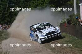 Elfyn Evans, Daniel Barrit (Ford Fiesta WRC, #6 M-Sport World Rally Team) 02-05.07-2015. World Rally Championship, Rd 7, Rally Poland, Mikolajki, Poland.