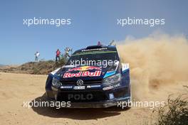 Andreas Mikkelsen ,Ola Floene (Volkswagen Polo R WRC, #9 Volkswagen Motorsport II) 21-24.5.2015. World Rally Championship, Rd 5, Rally Portugal, Matosinhos, Portugal