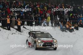 Kris Meeke, Paul Nagle (Citroen DS3 WRC, #3 Citroen Total Abu Dhabi WRT) 12-15.02.2015. FIA World Rally Championship 2015, Rd 2, Rally Sweden, Karlstad.