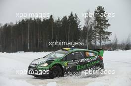 Yurii Protasov , Pavlo Cheperin (Ford Fiesta WRC) 12-15.02.2015. FIA World Rally Championship 2015, Rd 2, Rally Sweden, Karlstad.