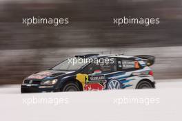 Jari-Matti Latvala,  Miikka Anttila (Volkswagen Polo WRC #2, Volkswagen Motorsport) 12-15.02.2015. FIA World Rally Championship 2015, Rd 2, Rally Sweden, Karlstad.