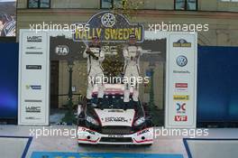 Jari Ketomaa (FIN) Kaj Lindstrom (FIN), Ford Fiesta R5, WRC2 winners 12-15.02.2015. FIA World Rally Championship 2015, Rd 2, Rally Sweden, Karlstad.