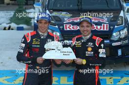 Thierry Neuville, Nicolas Gilsoul (Hyundai i20 WRC, #7 Hyundai Motorsport) 12-15.02.2015. FIA World Rally Championship 2015, Rd 2, Rally Sweden, Karlstad.