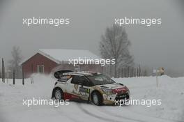 Mads Ostberg, Jonas Andersson (Citroen DS3 WRC, #4 Citroen Total Abu Dhabi WRT) 12-15.02.2015. FIA World Rally Championship 2015, Rd 2, Rally Sweden, Karlstad.