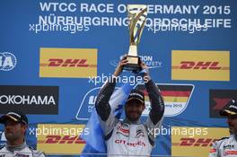 Winner race 1 Jos&#xe9; Maria Lopez (ARG), Citroen C-Elys&#xe9;e WTCC, Citroen Total WTCC 15-17.05.2015 World Touring Car Championship, Rd 7 and 8, Nordschleife, Nurburging , Germany