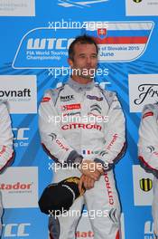 Race 2,  1st position Sebastien Loeb (FRA) Citroen C-Elysee WTCC, Citroen Total WTCC 21.06.2015. World Touring Car Championship, Rounds 11 and 12, Slovakia Ring, Bratislava, Slovakia.