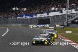 #88 Haribo Racing Team-AMG, Mercedes-AMG GT3: Uwe Alzen, Lance David Arnold; Maximilian Götz, Jan Seyffarth. 25.-29.05.2016 Nürburging 24 Hours, Nordschleife, Nurburging, Germany, Race.