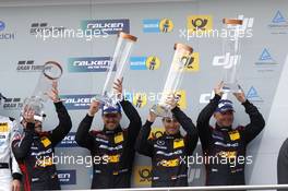 Podium:  3rd #88 Haribo Racing Team-AMG, Mercedes-AMG GT3: Uwe Alzen, Lance David Arnold; Maximilian Götz, Jan Seyffarth. 25.-29.05.2016 Nürburging 24 Hours, Nordschleife, Nurburging, Germany, Race.