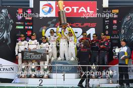 28.07.2016 to 31.07.2016, 2016 Blancpain GT Series Endurance Cup, Total 24 Hours of Spa, Spa Francorchamps, Spa (BEL). Podium, Alexander Sims (GBR), Phillipp Eng (AUT), Maxime Martin (BEL), No 99, Rowe Racing, BMW M6 GT3