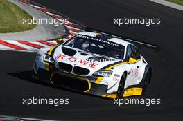Philipp Eng (AUT), Alexander Sims (GBR), BMW F13 M6 GT3, Rowe Racing 26-28.08.2016. Blancpain Sprint Series, Rd 4, Budapest, Hungary.