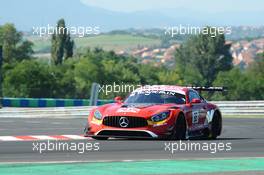 Tristan Vautier (FRA), Felix Rosenqvist (SWE), Mercedes-AMG GT3, AKKA ASP 26-28.08.2016. Blancpain Sprint Series, Rd 4, Budapest, Hungary.