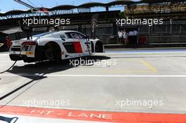 Marlon Stockinger (PHL), Franck Perera (FRA), Audi R8 LMS, ISR 26-28.08.2016. Blancpain Sprint Series, Rd 4, Budapest, Hungary.