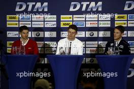 Press Conference: Edoardo Mortara (ITA) Audi Sport Team Abt Sportsline, Audi RS 5 DTM; Paul Di Resta (GBR) Mercedes-AMG Team HWA, Mercedes-AMG C63 DTM; Marco Wittmann (GER) BMW Team RMG, BMW M4 DTM. 20.05.2016, DTM Round 2, Spielberg, Austria, Friday.