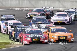 Start action. 04.06.2016, DTM Round 3, Lausitzring, Germany, Race 1, Saturday.