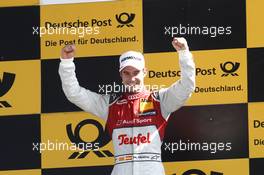 Podium: Race winner Miguel Molina (ESP) Audi Sport Team Abt Sportsline, Audi RS 5 DTM. 04.06.2016, DTM Round 3, Lausitzring, Germany, Race 1, Saturday.