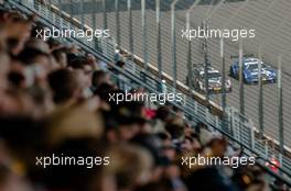 battle between António Félix da Costa (POR) BMW Team Schnitzer, BMW M4 DTM and Gary Paffett (GBR) Mercedes-AMG Team ART, Mercedes-AMG C63 DTM, spectators,  04.06.2016, DTM Round 3, Lausitzring, Germany, Saturday.