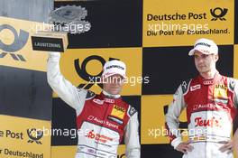 Podium: second place Jamie Green (GBR) Audi Sport Team Rosberg, Audi RS 5 DTM. 04.06.2016, DTM Round 3, Lausitzring, Germany, Race 1, Saturday.