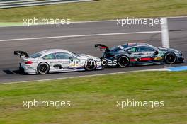 battle of Martin Tomczyk (GER) BMW Team Schnitzer, BMW M4 DTM, vs Maximilian Götz (GER) Mercedes-AMG Team HWA, Mercedes-AMG C63 DTM,  04.06.2016, DTM Round 3, Lausitzring, Germany, Saturday.