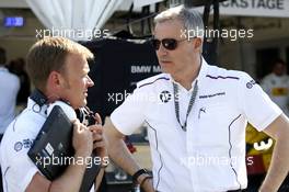 Stefan Reinhold (GER) BMW Team RMG and Jens Marquardt (GER) BMW Motorsport Director. 24.06.2016, DTM Round 3, Norisring, Germany, Friday.