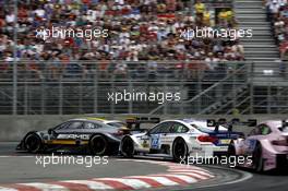 Paul Di Resta (GBR) Mercedes-AMG Team HWA, Mercedes-AMG C63 DTM; Maxime Martin (BEL) BMW Team RBM, BMW M4 DTM. 26.06.2016, DTM Round 4, Norisring, Germany, Race 2, Sunday.