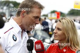 Dirk Adorf and Doreen Seidel at the starting grid. 26.06.2016, DTM Round 4, Norisring, Germany, Race 2, Sunday.