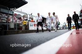 Paul Di Resta (GBR) Mercedes-AMG Team HWA, Mercedes-AMG C63 DTM and Maximilian Götz (GER) Mercedes-AMG Team HWA, Mercedes-AMG C63 DTM. 20.08.2016, DTM Round 6, Moscow Raceway, Russia, Saturday.