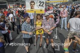 Starting grid, grid girl, fans, fun, picture, 11.09.2016, DTM Round 7, Nuerburgring, Germany, Sunday