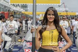 Starting grid, grid girl, 11.09.2016, DTM Round 7, Nuerburgring, Germany, Sunday