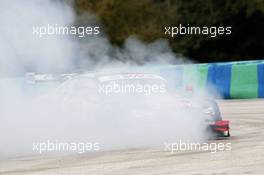 Crash Mattias Ekström (SWE) Audi Sport Team Abt Sportsline, Audi A5 DTM. 24.09.2016, DTM Round 8, Hungaroring, Hungary, Saturday, Race 1.