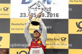 Podium: Race winner Edoardo Mortara (ITA) Audi Sport Team Abt Sportsline, Audi RS 5 DTM. 24.09.2016, DTM Round 8, Hungaroring, Hungary, Saturday, Race 1.
