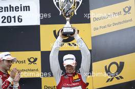 Podium: third place Edoardo Mortara (ITA) Audi Sport Team Abt Sportsline, Audi RS 5 DTM. 15.10.2016, DTM Round 9, Hockenheimring, Germany, Saturday, Race 1.
