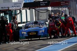 Pit stop Edoardo Mortara (ITA) Audi Sport Team Abt Sportsline, Audi RS 5 DTM. 16.10.2016, DTM Round 9, Hockenheimring, Germany, Sunday, Race 2.