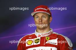 Kimi Raikkonen (FIN) Ferrari in the FIA Press Conference. 03.07.2016. Formula 1 World Championship, Rd 9, Austrian Grand Prix, Spielberg, Austria, Race Day.
