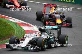 Lewis Hamilton (GBR) Mercedes AMG F1 W07 Hybrid. 03.07.2016. Formula 1 World Championship, Rd 9, Austrian Grand Prix, Spielberg, Austria, Race Day.