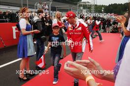 Sebastian Vettel (GER) Ferrari on the drivers parade. 03.07.2016. Formula 1 World Championship, Rd 9, Austrian Grand Prix, Spielberg, Austria, Race Day.