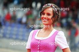 Formula Una girl on the drivers parade. 03.07.2016. Formula 1 World Championship, Rd 9, Austrian Grand Prix, Spielberg, Austria, Race Day.