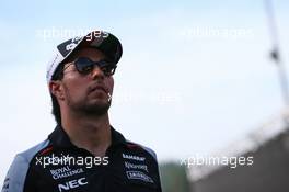Sergio Perez (MEX) Sahara Force India F1. 26.08.2016. Formula 1 World Championship, Rd 13, Belgian Grand Prix, Spa Francorchamps, Belgium, Practice Day.