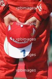 Kimi Raikkonen (FIN) Ferrari as the grid observes the national anthem. 28.08.2016. Formula 1 World Championship, Rd 13, Belgian Grand Prix, Spa Francorchamps, Belgium, Race Day.