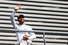 3rd place Lewis Hamilton (GBR) Mercedes AMG F1 W07 . 28.08.2016. Formula 1 World Championship, Rd 13, Belgian Grand Prix, Spa Francorchamps, Belgium, Race Day.