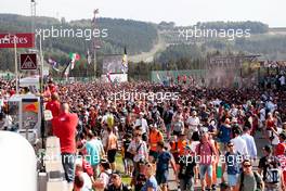 Fans invade the circuit at the end of the race. 28.08.2016. Formula 1 World Championship, Rd 13, Belgian Grand Prix, Spa Francorchamps, Belgium, Race Day.