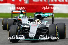 Lewis Hamilton (GBR) Mercedes AMG F1 W07 Hybrid. 28.08.2016. Formula 1 World Championship, Rd 13, Belgian Grand Prix, Spa Francorchamps, Belgium, Race Day.