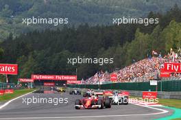 Kimi Raikkonen (FIN) Ferrari SF16-H. 28.08.2016. Formula 1 World Championship, Rd 13, Belgian Grand Prix, Spa Francorchamps, Belgium, Race Day.