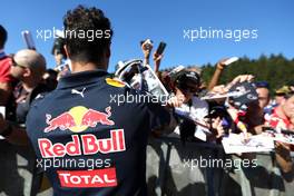 Daniel Ricciardo (AUS), Red Bull Racing  25.08.2016. Formula 1 World Championship, Rd 13, Belgian Grand Prix, Spa Francorchamps, Belgium, Preparation Day.
