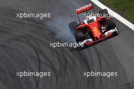 Sebastian Vettel (GER) Ferrari SF16-H locks up under braking. 11.11.2016. Formula 1 World Championship, Rd 20, Brazilian Grand Prix, Sao Paulo, Brazil, Practice Day.