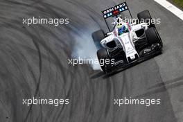 Felipe Massa (BRA) Williams FW38 locks up under braking. 11.11.2016. Formula 1 World Championship, Rd 20, Brazilian Grand Prix, Sao Paulo, Brazil, Practice Day.
