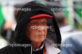 Niki Lauda (AUT) Mercedes Non-Executive Chairman on the grid. 13.11.2016. Formula 1 World Championship, Rd 20, Brazilian Grand Prix, Sao Paulo, Brazil, Race Day.
