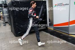 Esteban Gutierrez (MEX) Haas F1 Team after he retired from the race. 13.11.2016. Formula 1 World Championship, Rd 20, Brazilian Grand Prix, Sao Paulo, Brazil, Race Day.